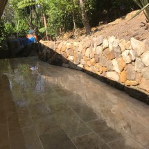 Stone courtyard construction Wahroona